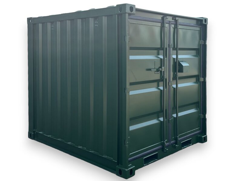 Container 8-Fuß Neu RAL 6007 Grün Standard Lagerlösung