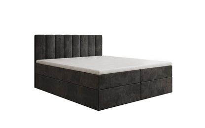 Luxusbetten24 Sofia Boxspringbett Cord mit Stauraum