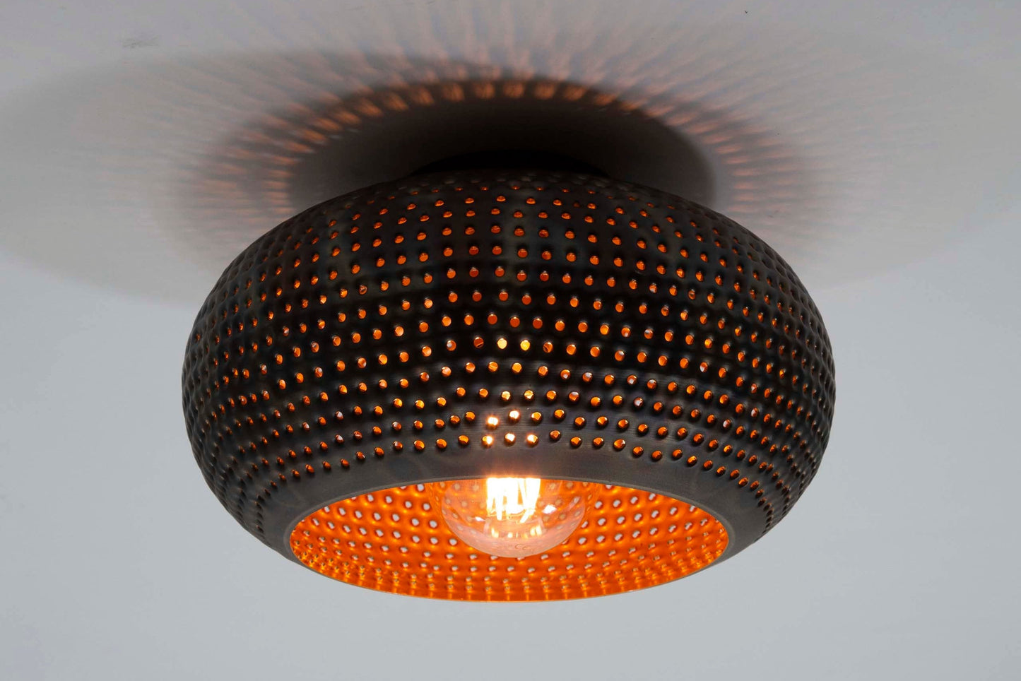 Luxusbetten24 Bravio Deckenleuchte Metall Modernes Design in Schwarzbraun