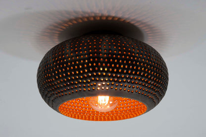 Luxusbetten24 Bravio Deckenleuchte Metall Modernes Design in Schwarzbraun