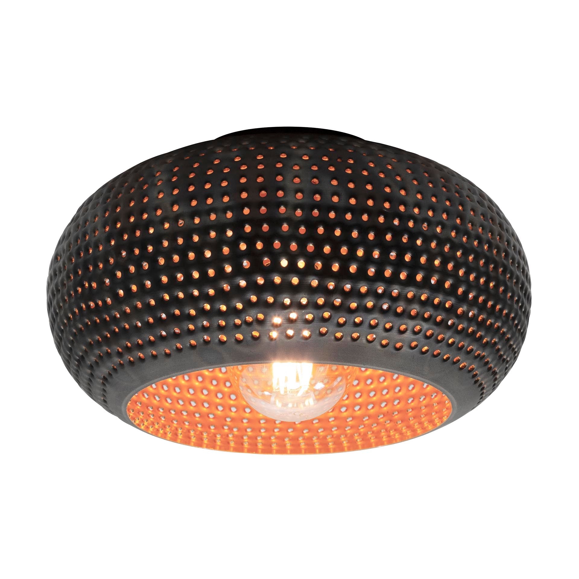Luxusbetten24 Bravio Deckenleuchte Metall Modernes Design in Schwarzbraun