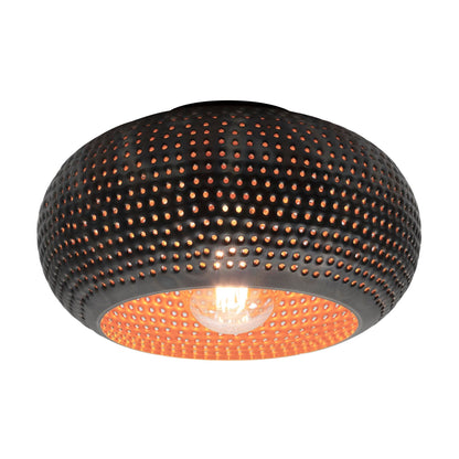 Luxusbetten24 Bravio Deckenleuchte Metall Modernes Design in Schwarzbraun
