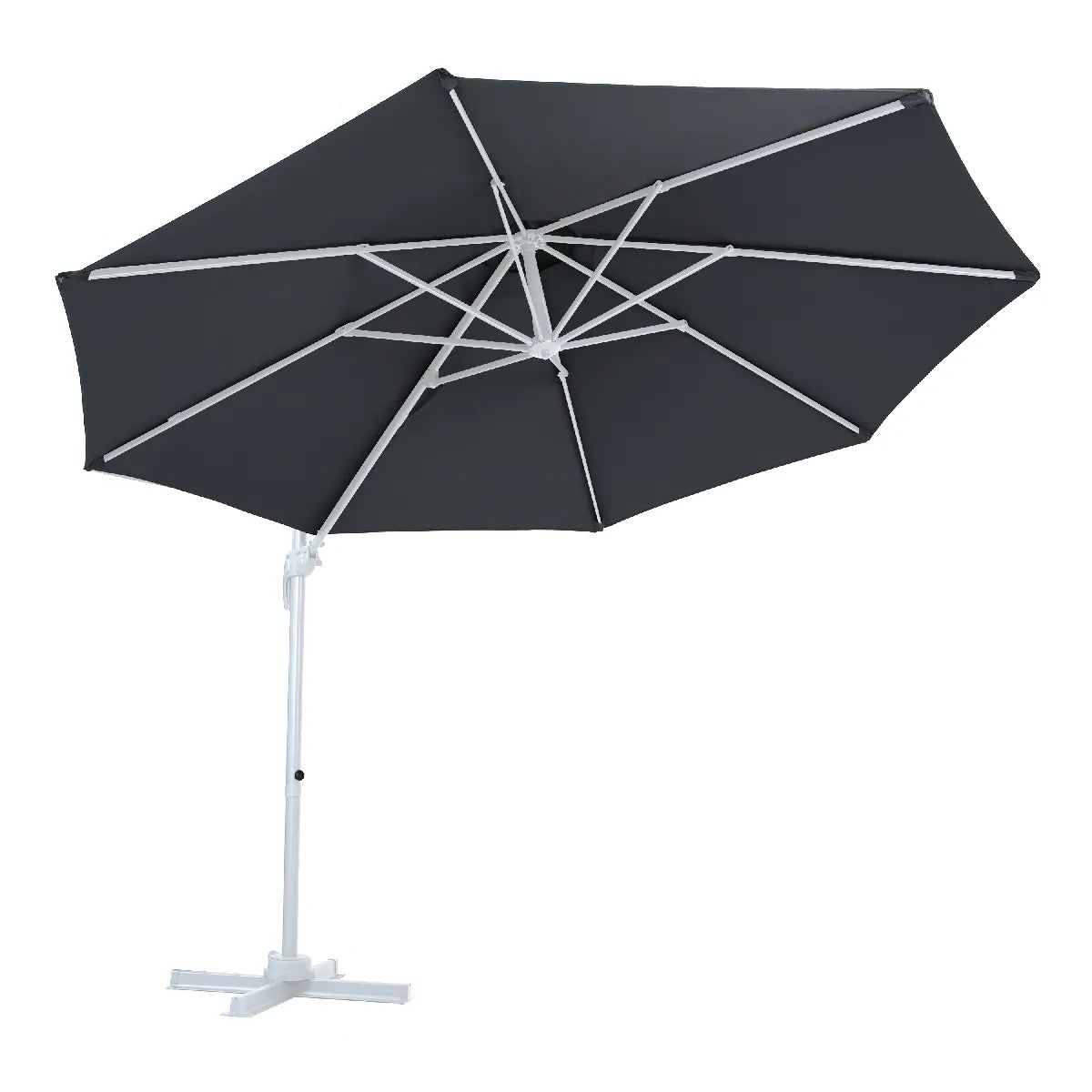 Axi House Parasol Marisol 300 cm Blanco Gris