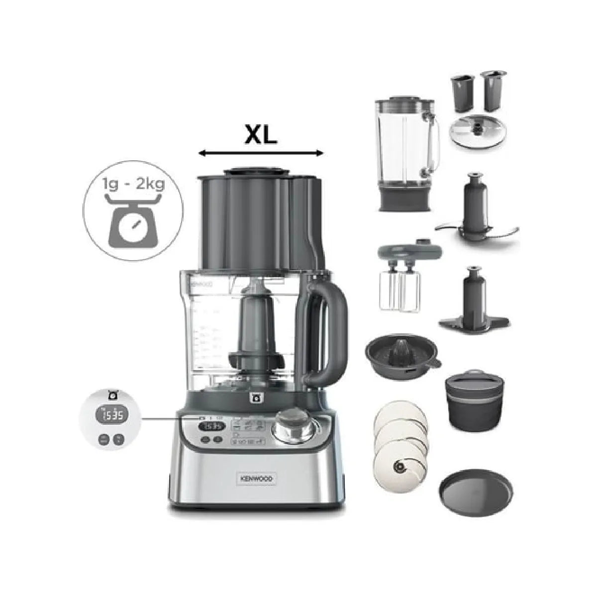 Robot Multifonction Kenwood Argent MKR00003295056