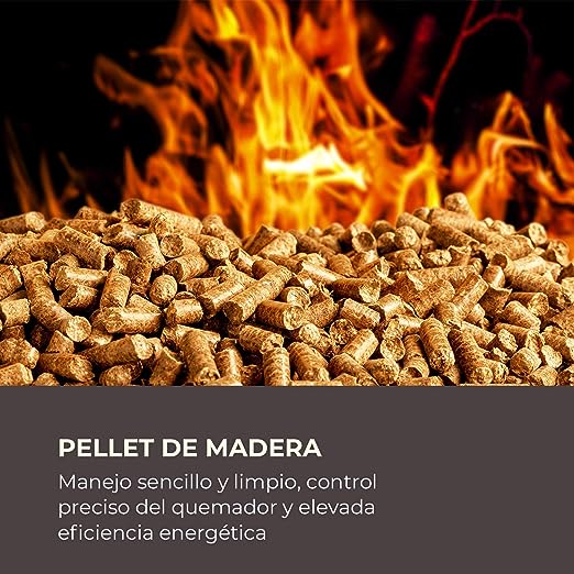 Waldbeck Estufa de Pellets Canalizable 10 kW