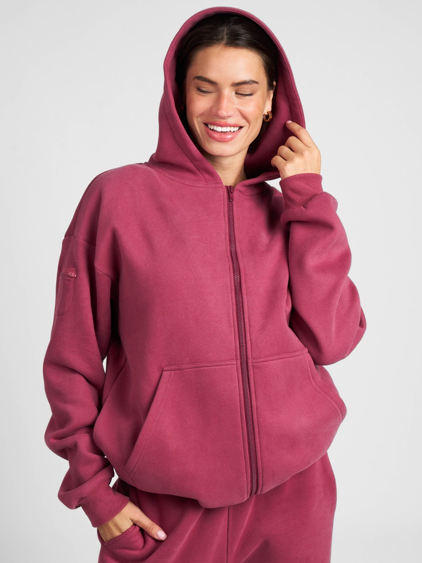Comfrt Travel Essentials Zip Hoodie