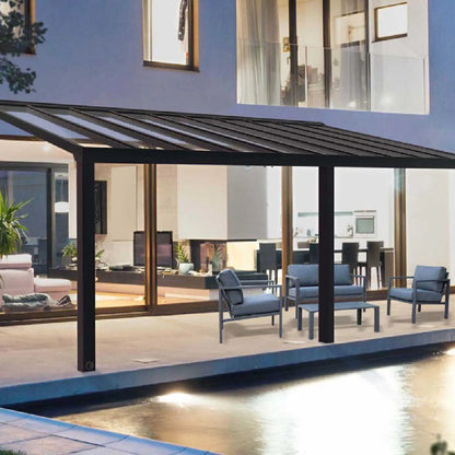 Canopia By Palram Stockholm Pergola Adosada Gris Anthracite