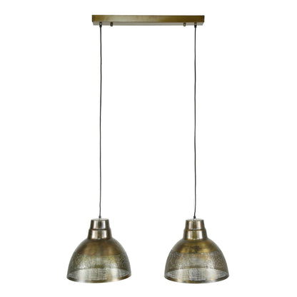 Luxusbetten24 Armonis Pendelleuchte Handperforierte Lampenschirme Antikbronze