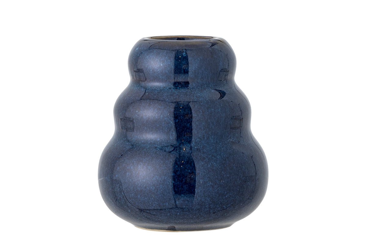 Lulo Vase Blau aus Steingut – Elegante Handgefertigte Dekoration