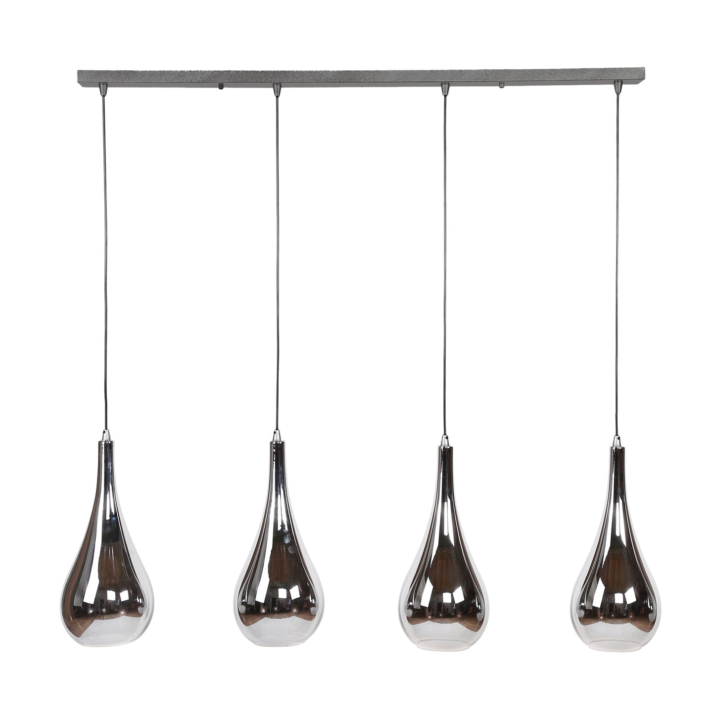 Pendelleuchte Mirano – Chromglas Mit Spiegeleffekt (4-Flammig)