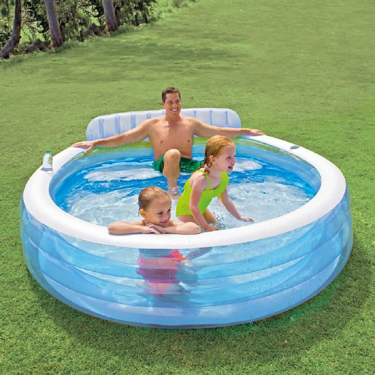 Intex Swim Center Lounge Piscina Inflable 224x216x76 Cm 590 L