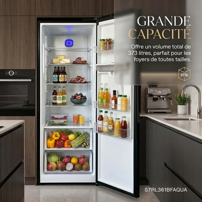 7 SEVENSTARS S7RL361BFAQUA Refrigerador No Frost 373 litros Negro