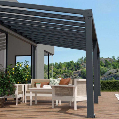 Canopia by Palram Pergola Adosada Gris Techo Policarbonato 4mm