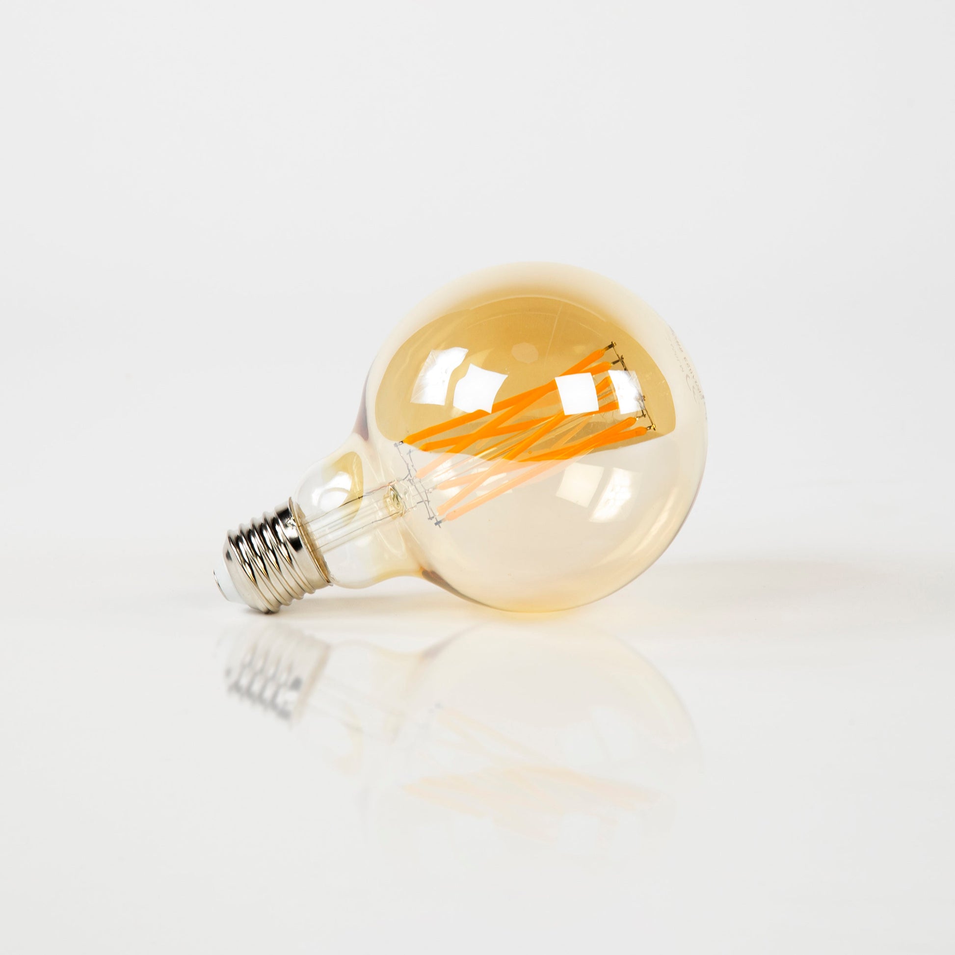 Rara LED-Glühlampe G95-E27 Amberfarbenes Glas Filament Leuchte Amber