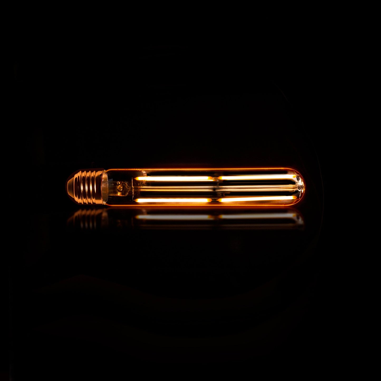 Tavio LED-Glühlampe – T32 E27 Röhrenform, Amberglas, Warmweiß, Energieeffizient