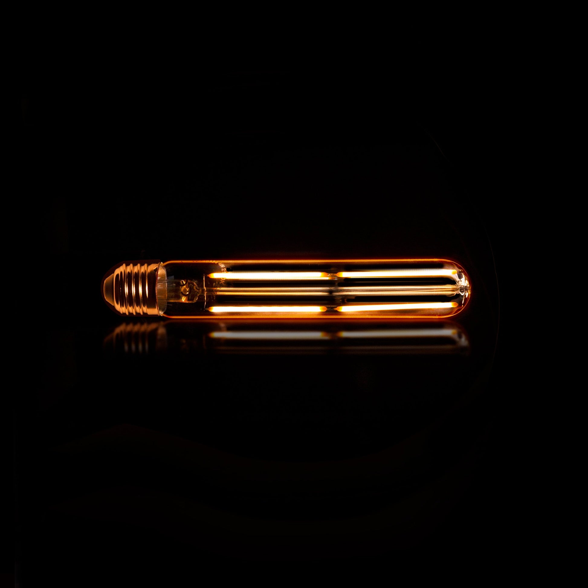 Tavio LED-Glühlampe – T32 E27 Röhrenform, Amberglas, Warmweiß, Energieeffizient