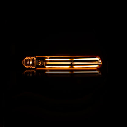 Tavio LED-Glühlampe – T32 E27 Röhrenform, Amberglas, Warmweiß, Energieeffizient