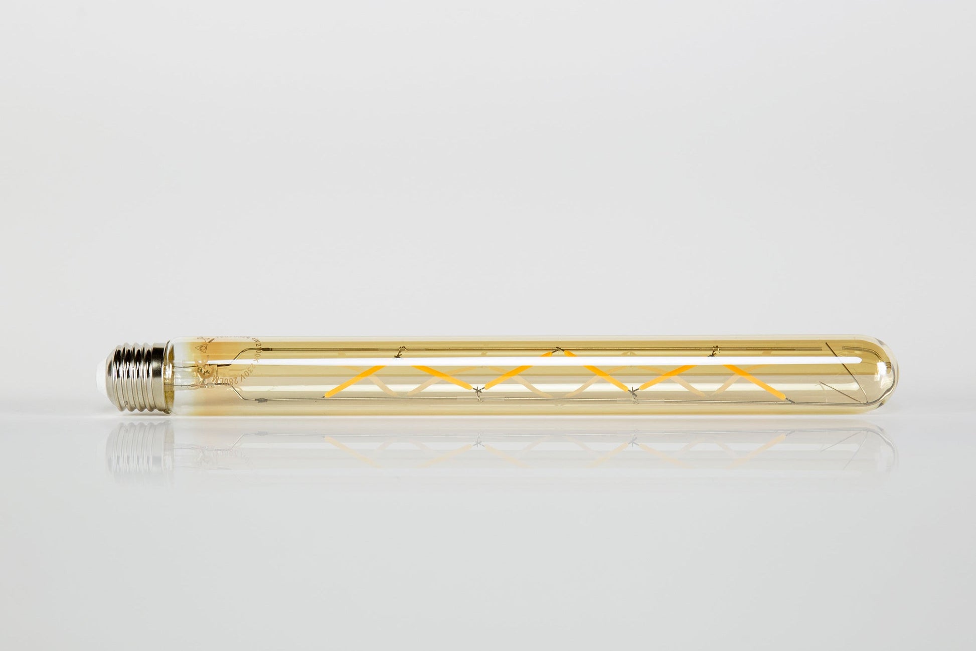 LED-Glühlampe Nirox – T32‑E27 (30 cm) mit amberfarbenem Glas