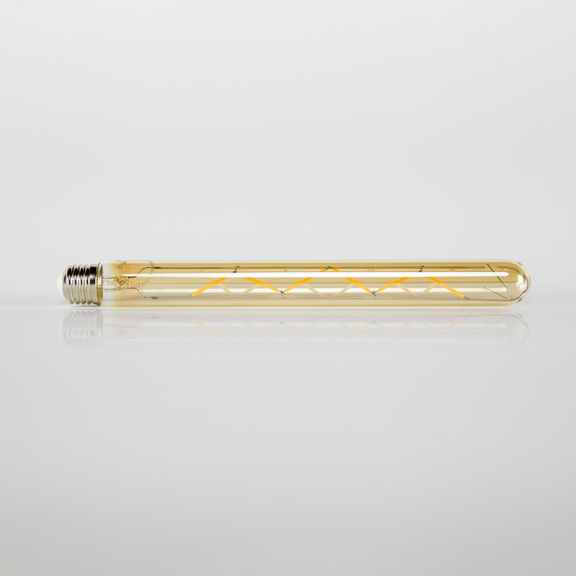 LED-Glühlampe Nirox – T32‑E27 (30 cm) mit amberfarbenem Glas