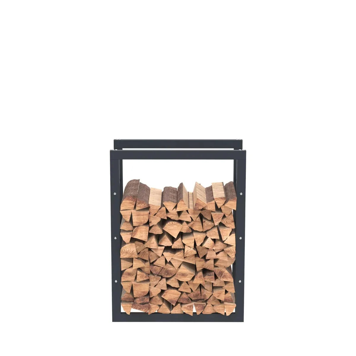 Bcelec Rack de Madera Acero Negro 80x60x25 cm