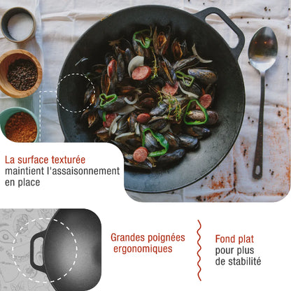 Wok Fonte 35,5cm Victoria Noir MKR00015322884