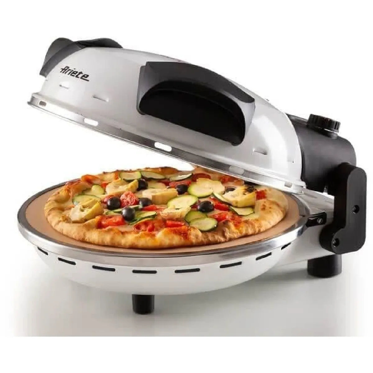 Ariete Horno de Pizza Eléctrico Piedra Refractaria Blanco