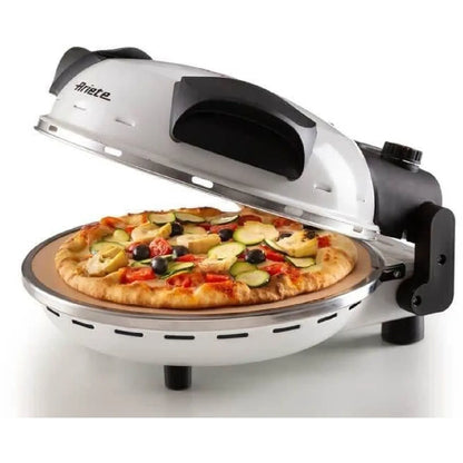Ariete Horno de Pizza Eléctrico Piedra Refractaria Blanco