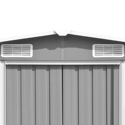 Abri de Jardin Métal Acier Galvanisé Gris MKR00008324441