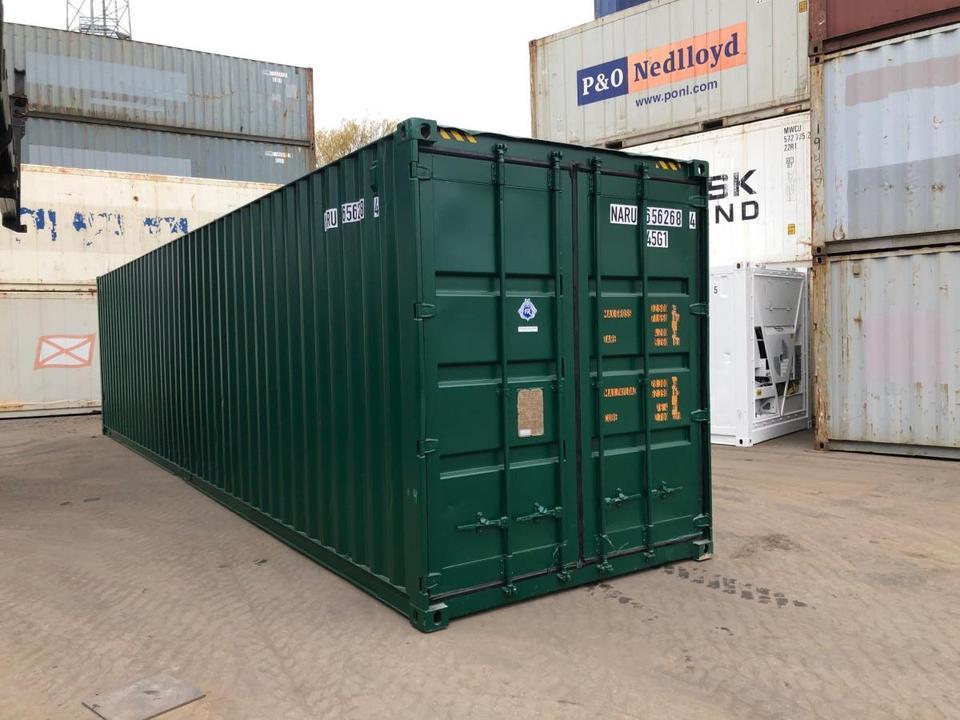 Contenedores Ejido SL Contenedor Marítimo 40 Pies High Cube Verde