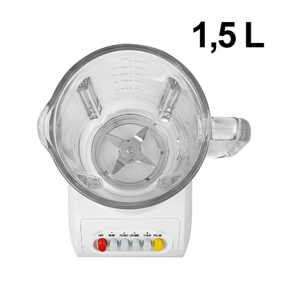 Avizar Blender 400W 1,5L Diseño Compacto Mezcla Rápida Blanco