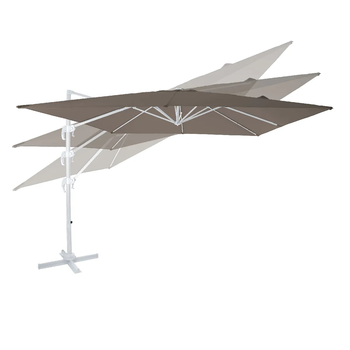 Axi House AXI Nima Parasol Desplegable Aluminio Blanco/Taupe