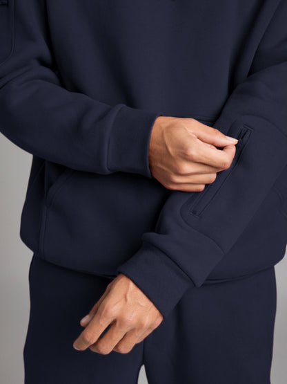 Comfrt Airplane Mode Travel Hoodie mit integrierter Augenmaske