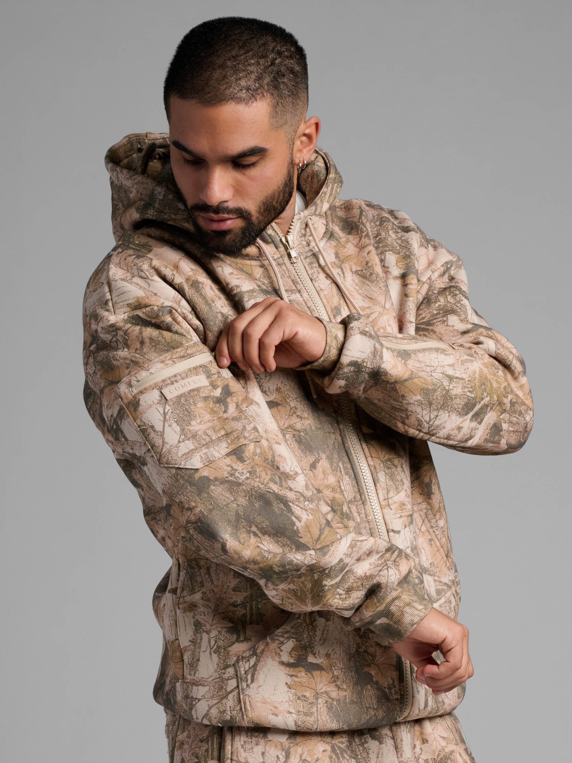 Comfrt Airplane Mode Travel Zip Hoodie Vollreißverschluss