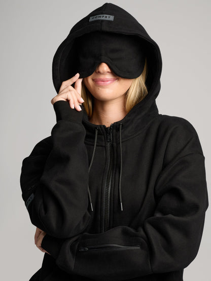 Comfrt Airplane Mode Travel Zip Hoodie Vollreißverschluss