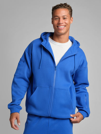 Comfrt Airplane Mode Travel Zip Hoodie Vollreißverschluss