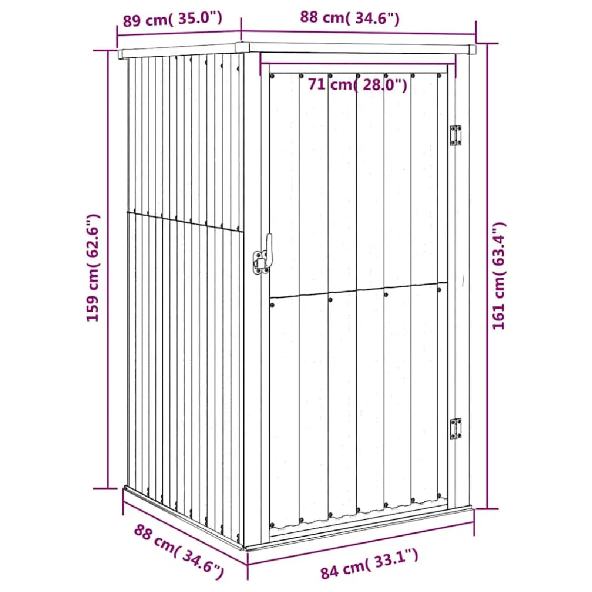 Abri Jardin Métal vidaXL 316207