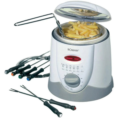 Bomann Friteuse Fondue FRR 1290 CB Blanco Gris