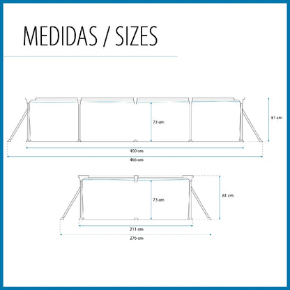 Bestway Steel Pro 400x211x81 cm Piscina Desmontable Duraplus