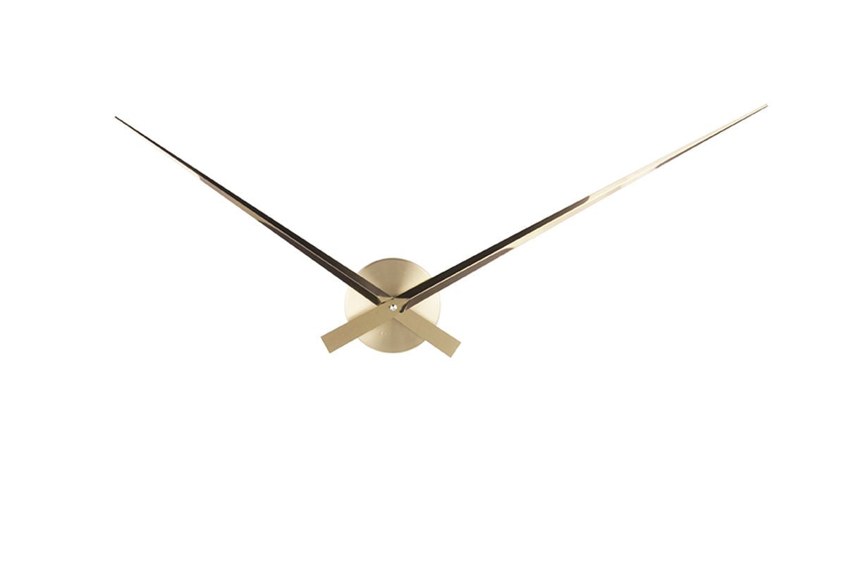Luxusbetten24 Ozzy Wanduhr Offenes Design Goldoptik 30cm Durchmesser