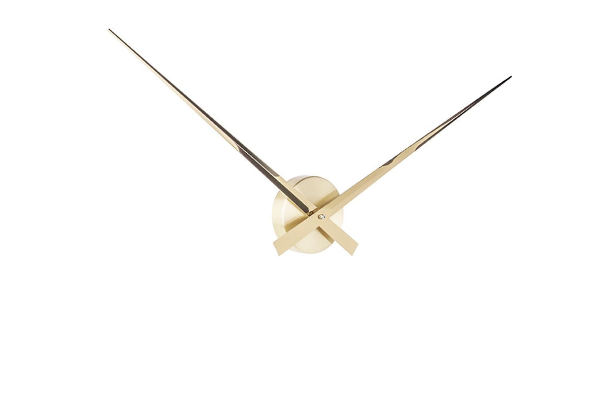 Luxusbetten24 Ozzy Wanduhr Offenes Design Goldoptik 30cm Durchmesser