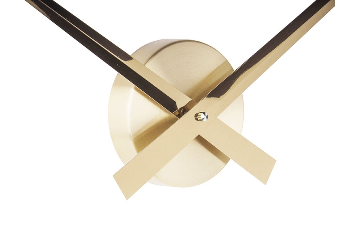 Luxusbetten24 Ozzy Wanduhr Offenes Design Goldoptik 30cm Durchmesser