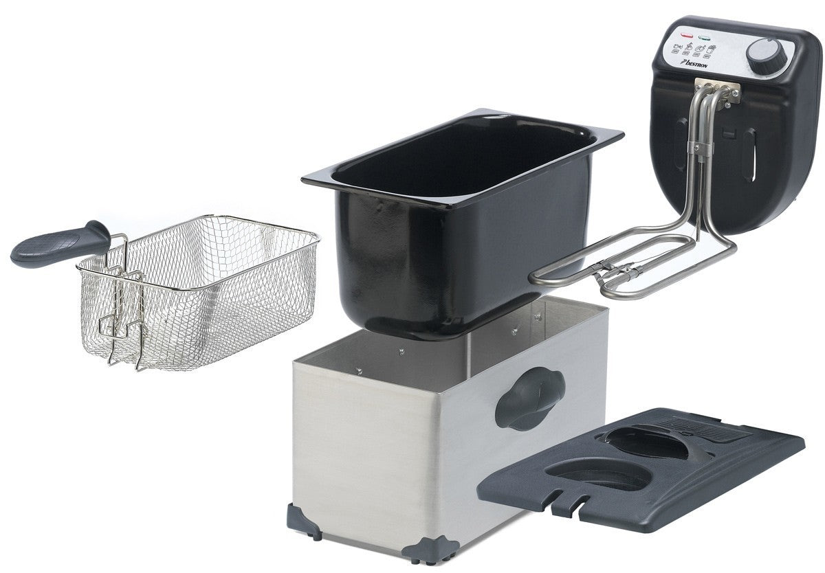 Bestron Freidora Clásica 3,5 L 2200 W Acero Inoxidable