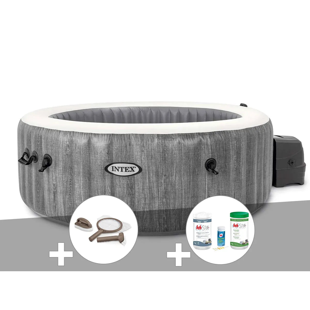 Kit Spa Gonflable Intex PureSpa Baltik Rond Bulles 4 Places MKR00014316516