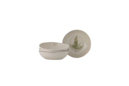 Teller Velora 4‑teiliges Steingut‑Set – Natürliche Optik