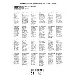 Boni‑Shop Soporte de Llave de Tubo Metálico, 15 Clips