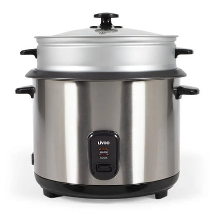 Livoo Arrocera Eléctrica Inox 2,8 L con Vapor y Mantención