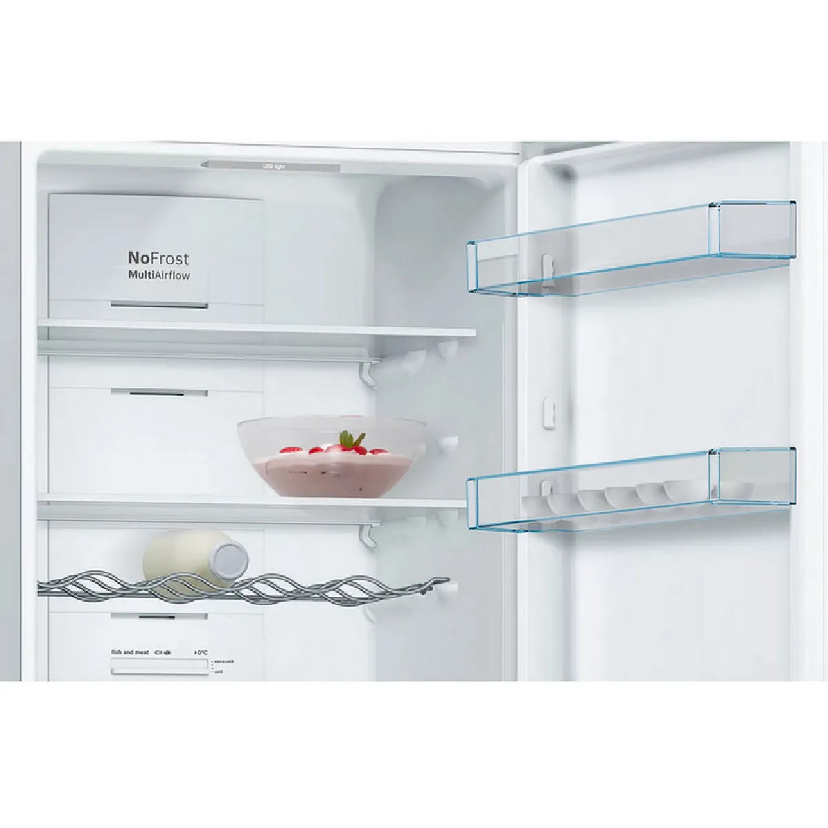 Bosch KGE398IBP Refrigerador Inox 343L LowFrost Puerta Reversible