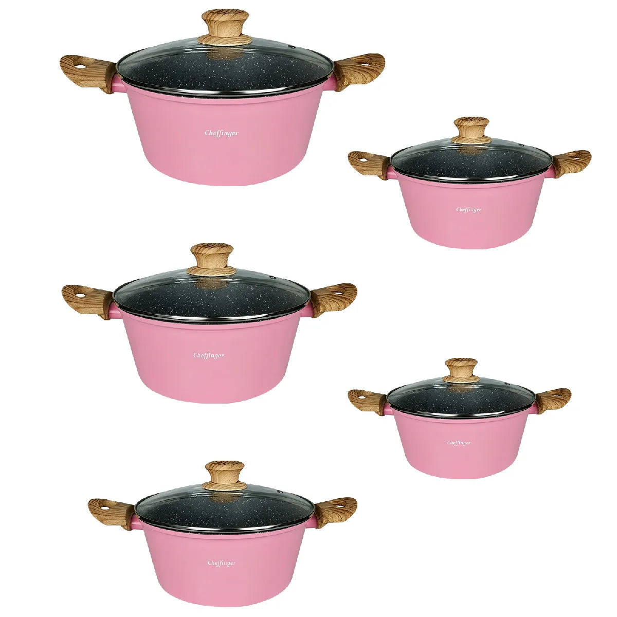 Batterie Marmites Aluminium Cheffinger Rose MKR00014892250