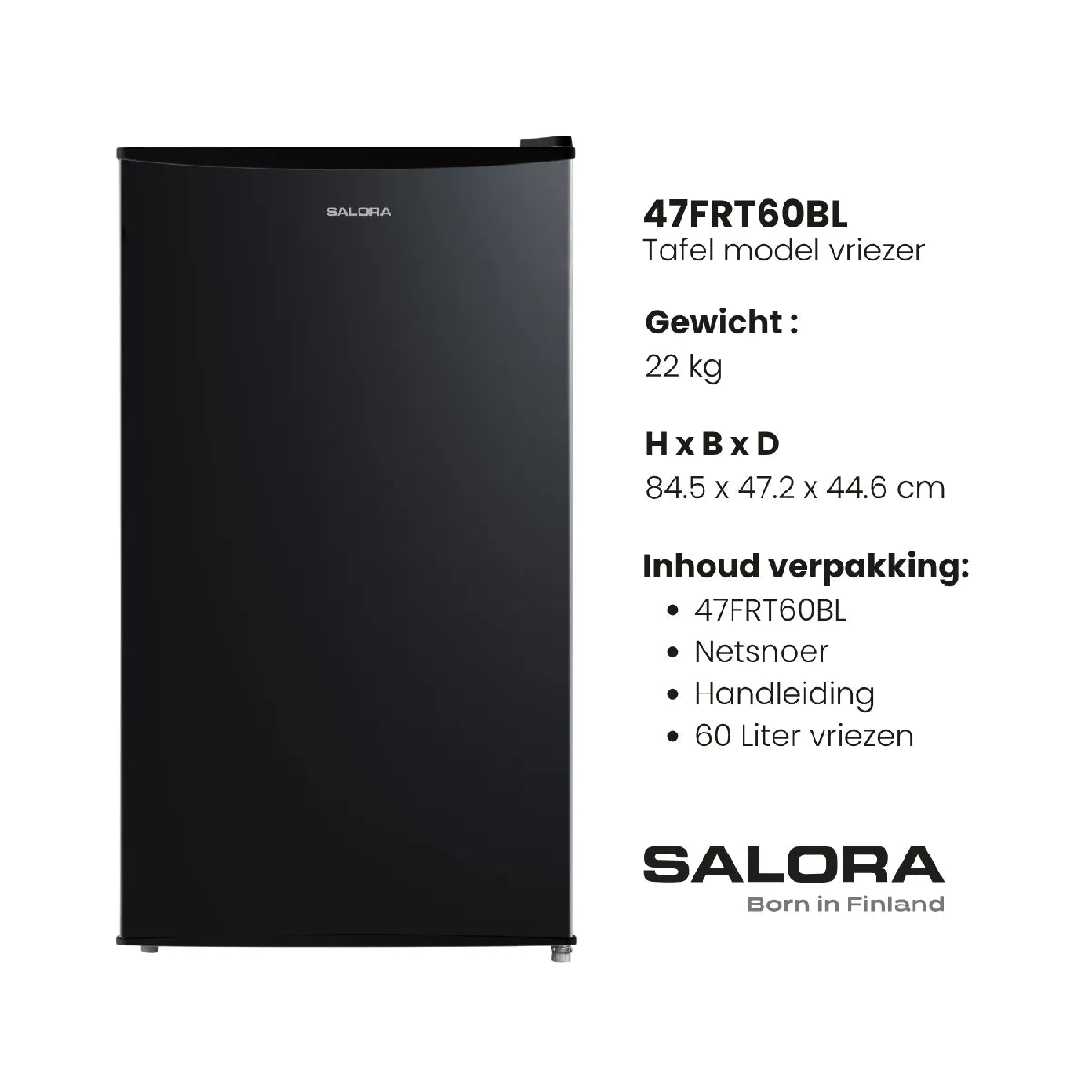 Salora FREEZER48WHCongelador de Mesa 60 Litros Blanco