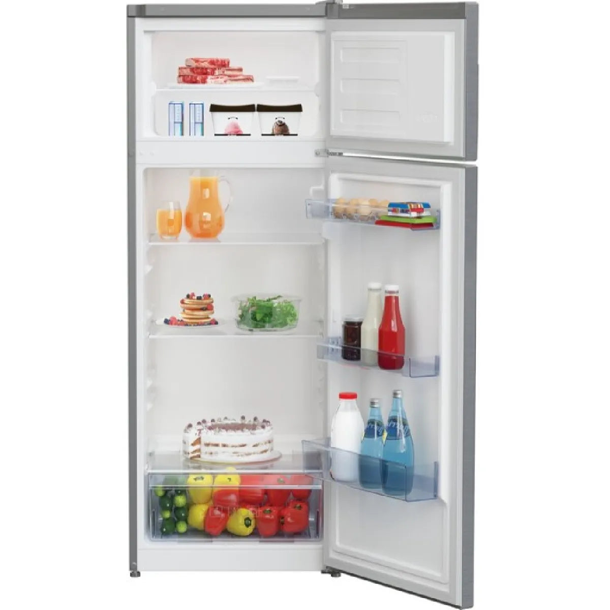 Beko RDSA240K30SN Refrigerador MinFrost de Dos Puertas Gris 38 dB